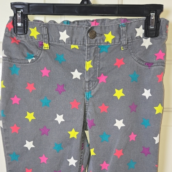 PLACE Gray Jeggings Colorful Stars JR. 12 ADJ WAIST  Y2K FUN UNIQUE COMFY BOLD - Picture 5 of 14